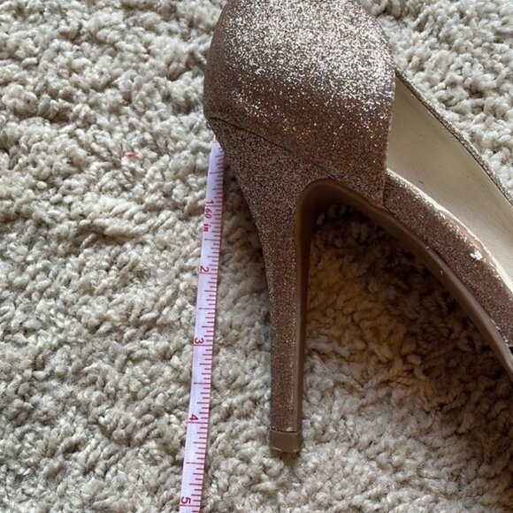 Juicy Couture size 10 silver/gold glitter heels - Picture 8 of 10